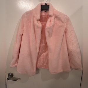 Baby pink teddy bear jacket